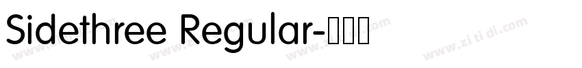 Sidethree Regular字体转换 Sidethree Regular字体转换